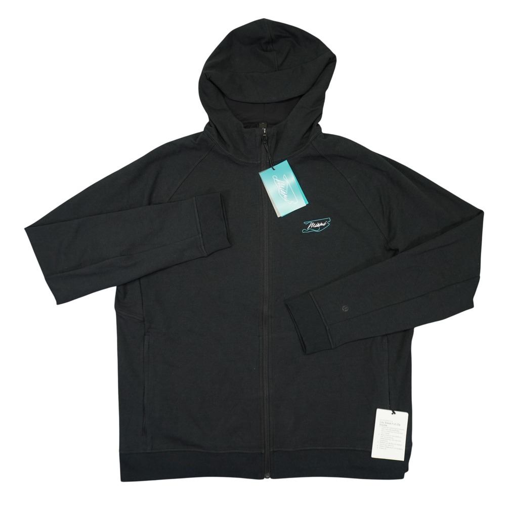 NEW Lululemon City Sweat Full Zip Hoodie Mens XXL Black Formula 1 F1 Miami
